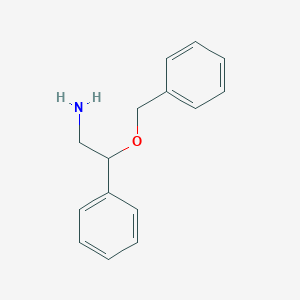 molecular formula C15H17NO B8320145 2-Benzyloxy-2-phenylethylamine 