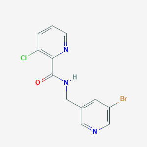 molecular formula C12H9BrClN3O B8320289 N-((5-Bromopyridin-3-yl)methyl)-3-chloropicolinamide 