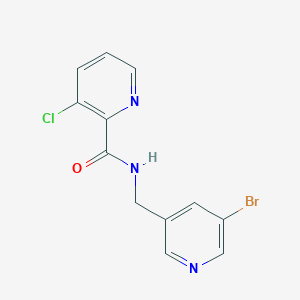N-((5-Bromopyridin-3-yl)methyl)-3-chloropicolinamide