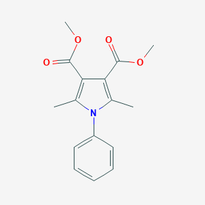 molecular formula C16H17NO4 B083204 1H-Pyrrole-3,4-dicarboxylic acid, 2,5-dimethyl-1-phenyl-, dimethyl ester CAS No. 13901-82-1