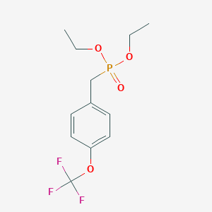 molecular formula C12H16F3O4P B8320541 Diethyl (4-trifluoromethoxybenzyl)phosphonate 