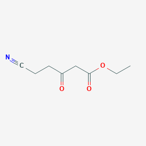 molecular formula C8H11NO3 B8320664 Ethyl 5-cyano-3-oxopentanoate 