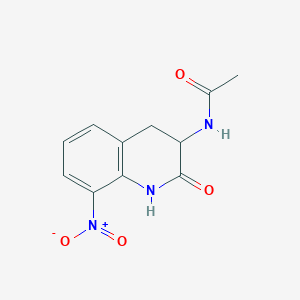 N-(8-nitro-2-oxo-1,2,3,4-tetrahydroquinolin-3-yl)acetamide