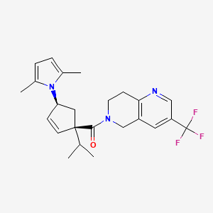 6-{[(1S,4S)-4-(2,5-dimethyl-1H-pyrrol-1-yl)-1-isopropylcyclopent-2-en-1-yl]carbonyl}-3-(trifluoromethyl)-5,6,7,8-tetrahydro-1,6-naphthyridine