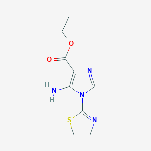 5-Amino-4-ethoxycarbonyl-1-(thiazol-2-yl)imidazole