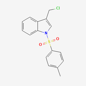 molecular formula C16H14ClNO2S B8320735 1-Tosyl-3-(chloromethyl)-1H-indole 