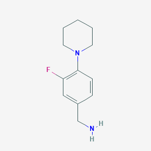 3-Fluoro-4-(1-piperidinyl)benzylamine