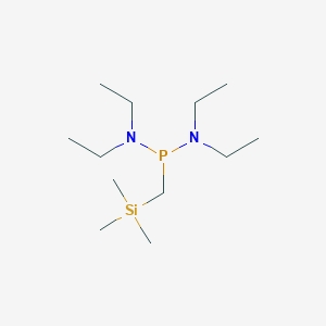 molecular formula C12H31N2PSi B8320763 Bis(diethylamino)(trimethylsilylmethyl)phosphine 