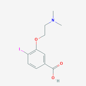 molecular formula C11H14INO3 B8320770 3-[2-(N,N-Dimethylamino)ethoxy]4-iodobenzoic acid 