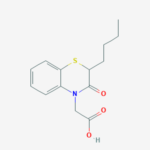 2-(2-Butyl-3-oxo-2H-benzo[b][1,4]thiazin-4(3H)-yl)acetic Acid