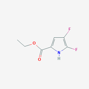 molecular formula C7H7F2NO2 B8320827 4,5-difluoro-1H-pyrrole-2-carboxylic acid ethyl ester 