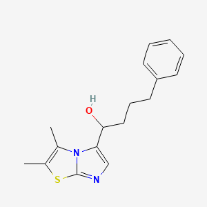 molecular formula C17H20N2OS B8320843 1-(2,3-Dimethylimidazo[2,1-b]thiazol-5-yl)-4-phenyl-butan-1-ol 