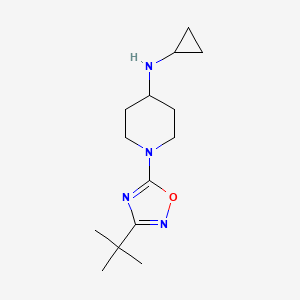 [1-(3-Tert-butyl-[1,2,4]oxadiazol-5-yl)-piperidin-4-yl]-cyclopropyl-amine