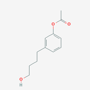 molecular formula C12H16O3 B8320881 3-(4-Hydroxybutyl)phenyl acetate 