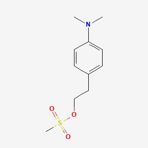molecular formula C11H17NO3S B8320893 4-Dimethylaminophenethyl mesylate 