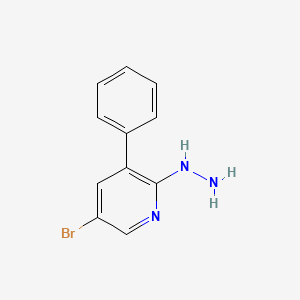 1-(5-Bromo-3-phenylpyridin-2-yl)hydrazine