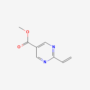 molecular formula C8H8N2O2 B8321103 Methyl-2-vinylpyrimidine-5-carboxylate 
