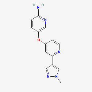 5-(2-(1-methyl-1H-pyrazol-4-yl)pyridin-4-yloxy)pyridin-2-amine