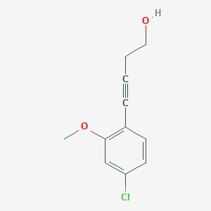 4-(4-Chloro-2-methoxy-phenyl)-but-3-yn-1-ol