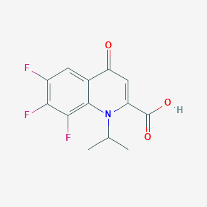 molecular formula C13H10F3NO3 B8321218 6,7,8-Trifluoro-1,4-dihydro-1-(1-methylethyl)-4-oxo--quinolinecarboxylic Acid 