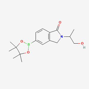 2-(2-Hydroxy-1-methylethyl)-5-(4,4,5,5-tetramethyl-1,3,2-dioxaborolan-2-yl)isoindolin-1-one