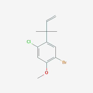 1-Bromo-4-chloro-5-(1,1-dimethyl-allyl)-2-methoxy-benzene