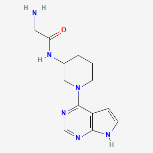 N-(1-(7H-pyrrolo[2,3-d]pyrimidin-4-yl)piperidin-3-yl)-2-aminoacetamide