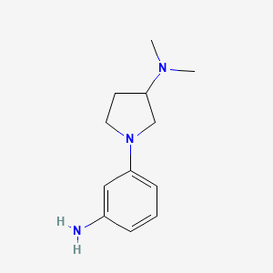 1-(3-aminophenyl)-N,N-dimethylpyrrolidin-3-amine