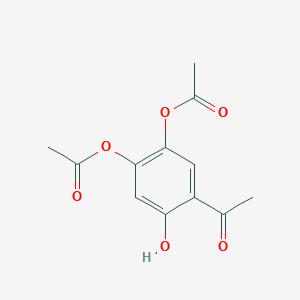 molecular formula C12H12O6 B8321473 [4,5-Bis(acetyloxy)-2-hydroxyphenyl]ethanone CAS No. 42059-51-8