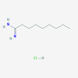 molecular formula C9H21ClN2 B8321494 Nonanamidine hydrochloride 