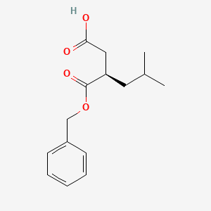 molecular formula C15H20O4 B8321509 Benzyl(2R)-2-carboxymethyl-4-methylvalerate 