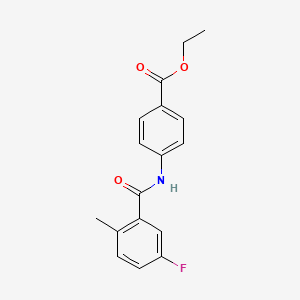 Ethyl 4-[(5-fluoro-2-methylbenzoyl)amino]benzoate