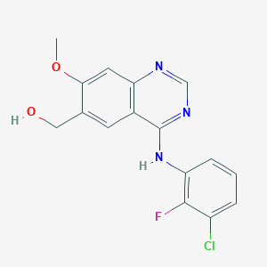 {4-[(3-Chloro-2-fluorophenyl)amino]-7-methoxyquinazolin-6-yl}methanol