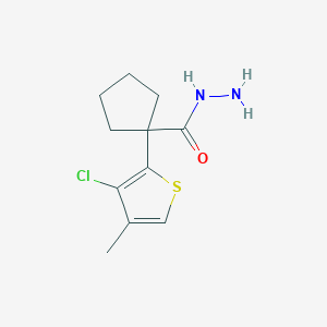 1-(3-Chloro-4-methyl-2-thienyl)cyclopentanecarbohydrazide