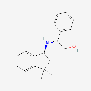 (R)-2-(((S)-3,3-Dimethyl-2,3-dihydro-1H-inden-1-yl)amino)-2-phenylethanol