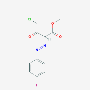 Ethyl 4-chloro-2-(4-fluorophenyl)azo-3-oxo-butanoate