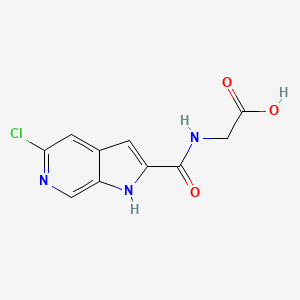 [(5-Chloro-1H-pyrrolo[2,3-c]pyridine-2-carbonyl)amino]acetic acid