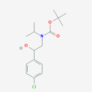 Tert-butyl 2-(4-chlorophenyl)-2-hydroxyethyl(isopropyl)carbamate