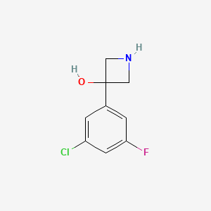 3-(3-Chloro-5-fluorophenyl)azetidin-3-ol