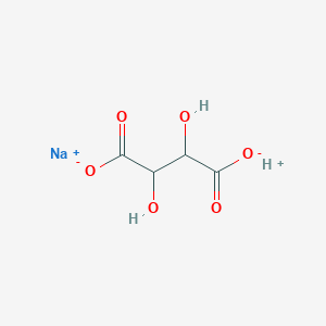 molecular formula C4H4Na2O6 B083216 [R-(R*,R*)]-tartaricacid,sodiumsalt CAS No. 14475-11-7