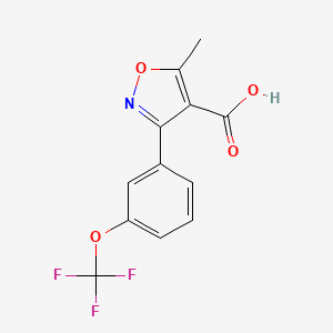 5-Methyl-3-(3-(trifluoromethoxy)phenyl)isoxazol-4-carboxylic acid