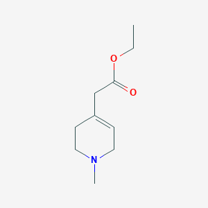 molecular formula C10H17NO2 B8321782 Ethyl (1-methyl-1,2,3,6-tetrahydropyridin-4-yl)acetate 