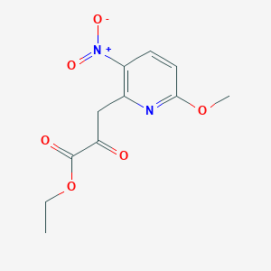 Ethyl 3-(6-methoxy-3-nitropyridin-2-yl)-2-oxopropanoate