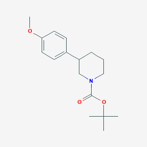 molecular formula C17H25NO3 B8321901 tert-Butyl 3-(4-methoxyphenyl)piperidine-1-carboxylate 