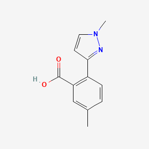 5-Methyl-2-(1-methyl-1H-pyrazol-3-yl)benzoic acid