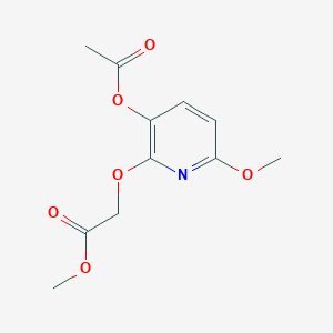 3-Acetoxy-6-methoxy-2-(methoxycarbonyl)methoxypyridine