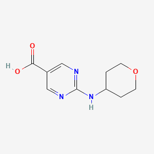 2-[(Oxan-4-yl)amino]pyrimidine-5-carboxylic Acid