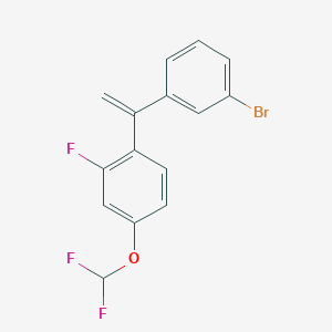 4-[1-(3-Bromo-phenyl)-vinyl]-1-difluoromethoxy-3-fluoro-benzene