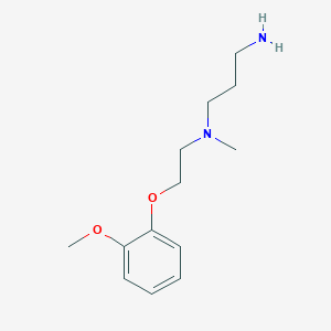 molecular formula C13H22N2O2 B8321993 N-[2-(2-Methoxyphenoxy)ethyl]-N-methyl-1,3-propanediamine 
