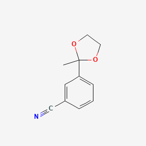 3-(2-Methyl-1,3-dioxolan-2-yl)benzonitrile